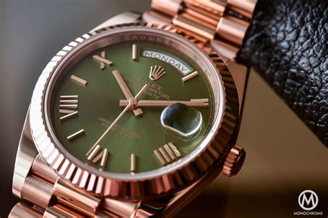 green green rolex anniversary|rolex green dial.